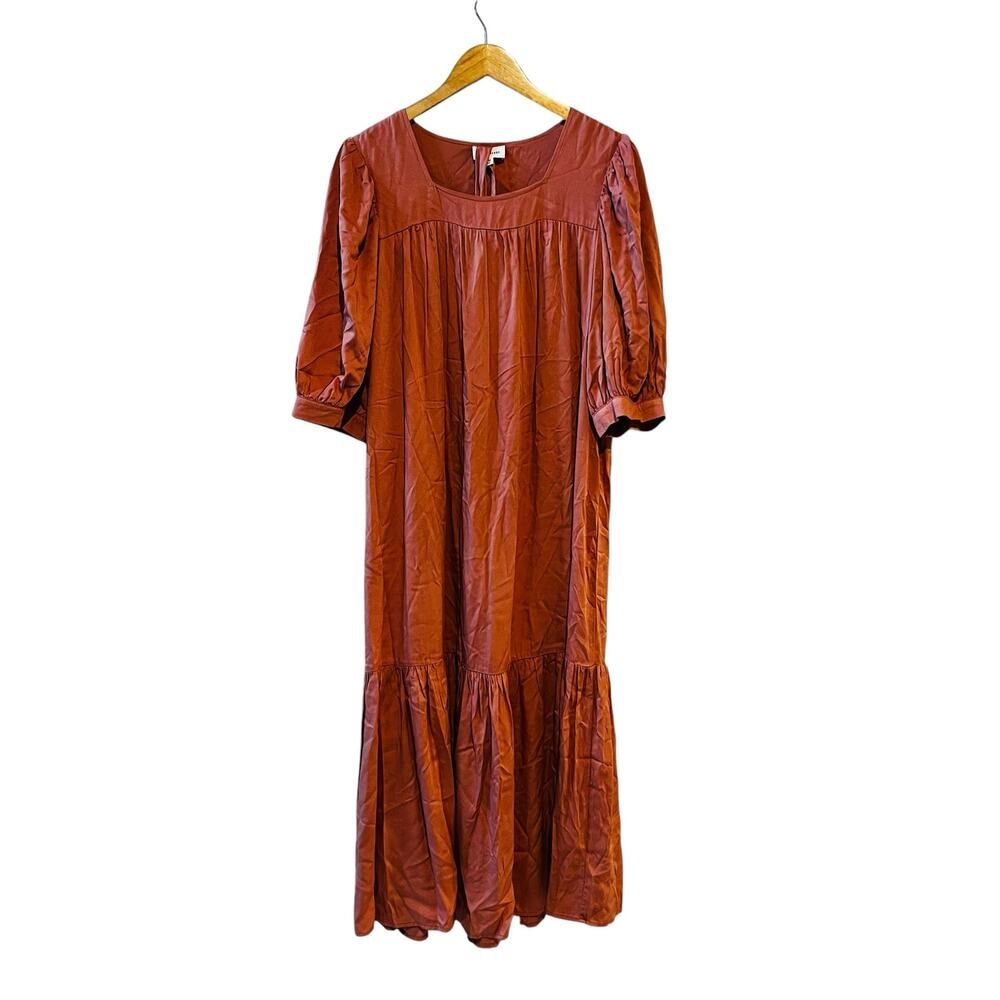 Lucy Avenue Square Neck Short Sleeve Dress Size M Medium